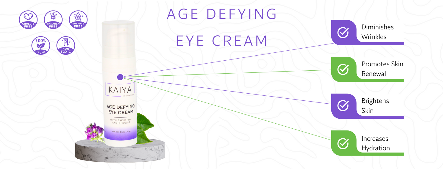 Kaiya Cosmetics™ Age Defying Eye Cream with Bakuchiol