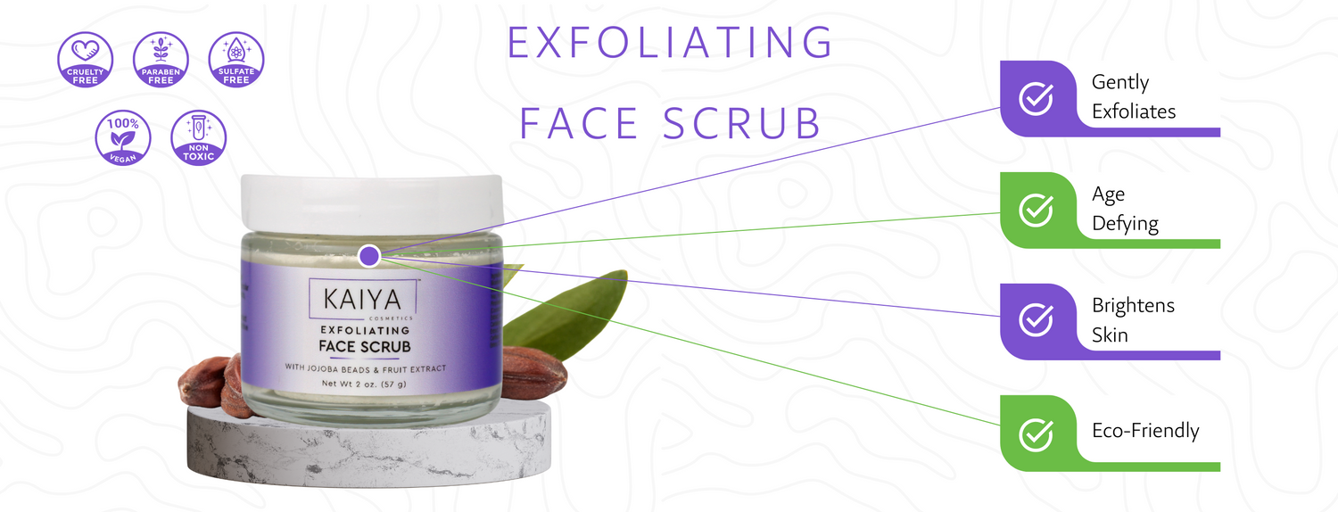 Kaiya Cosmetics™ EXFOLIATING FACE SCRUB