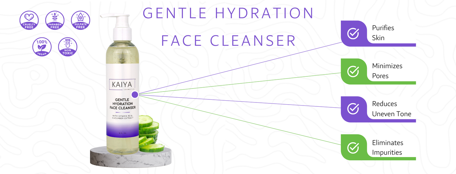 Kaiya Cosmetics™ GENTLE HYDRATION FACE CLEANSER